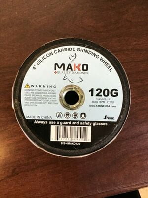 Mako Grinding Wheel, Silicon Carbide - 4", 120 grit