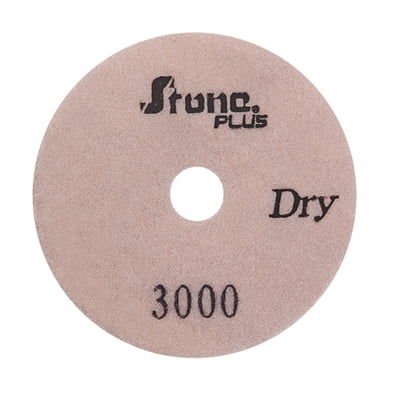 Stone Plus Dry Polishing Pad - 4", 3000 grit