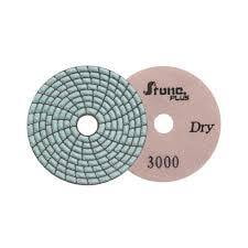 Stone Plus Dry Polishing Pad - 4", 3000 grit